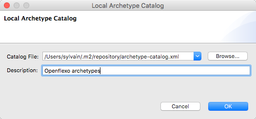 AddLocalArchetypeCatalog