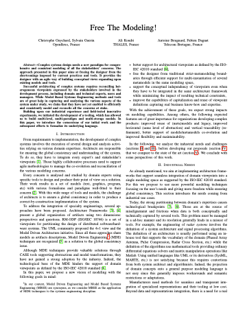 First page of Free The Modeling!